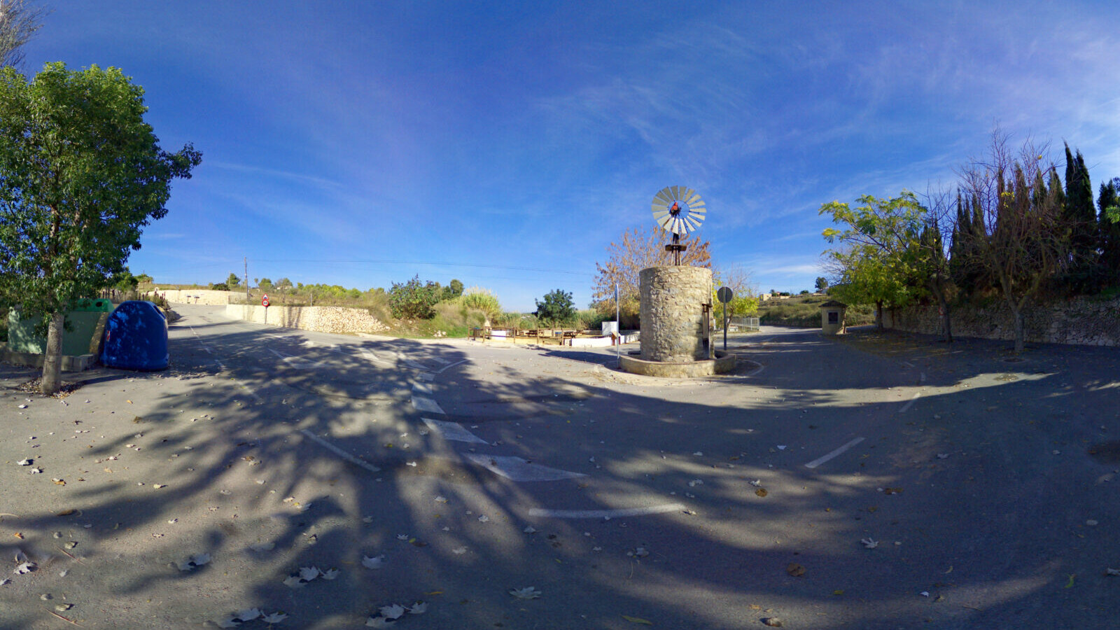 Recreación de los Pozos del Abiar, antiguo sistema de agua en una tierra de secano.