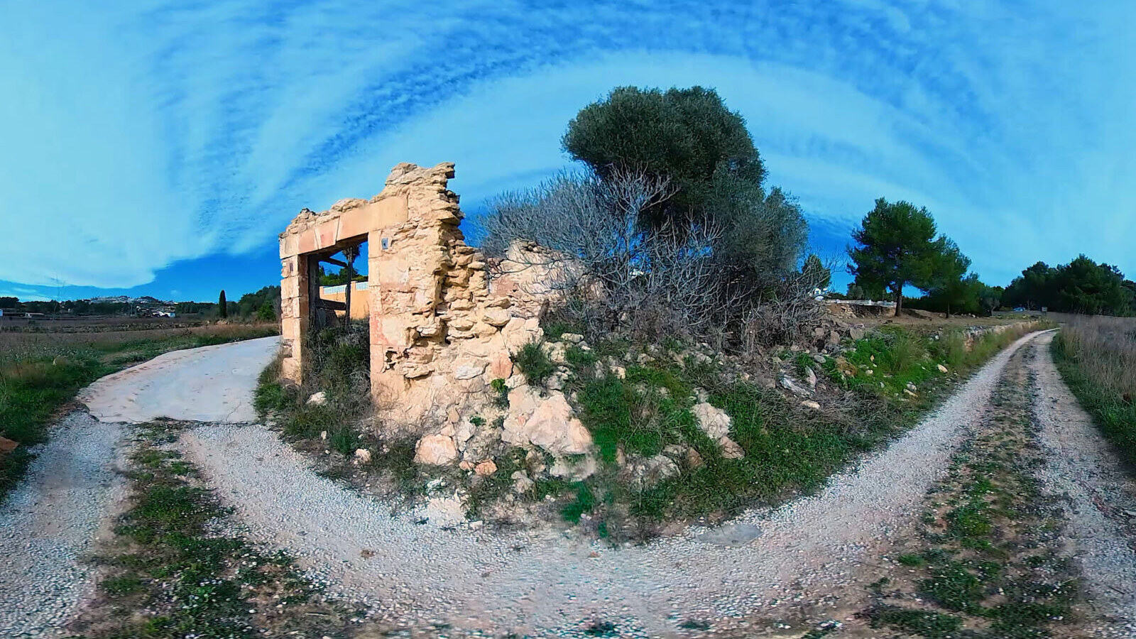 Recreación de la arquitectura tradicional del Abiar y de la caseta del Marques.